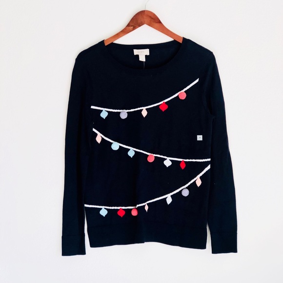 LOFT Sweaters - NWT Loft Perfect Christmas Light String  Sweater
